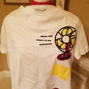 Sequin crop tee never worn